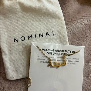 Nominal Gold Arabic Name Necklace Amina